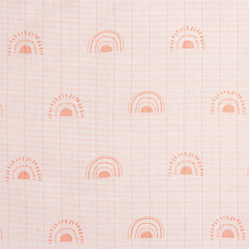 Masilo 100% Organic Muslin Newborn Cotton Baby Blanket/Sustainable Unisex/Rainbow/Modern Summer Baby Essentials/Lightweight/Pack of 1 - Image 2