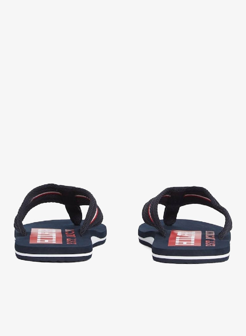 TOMMY HILFIGER Signature Tape Webbing Flip-Flops - Image 3