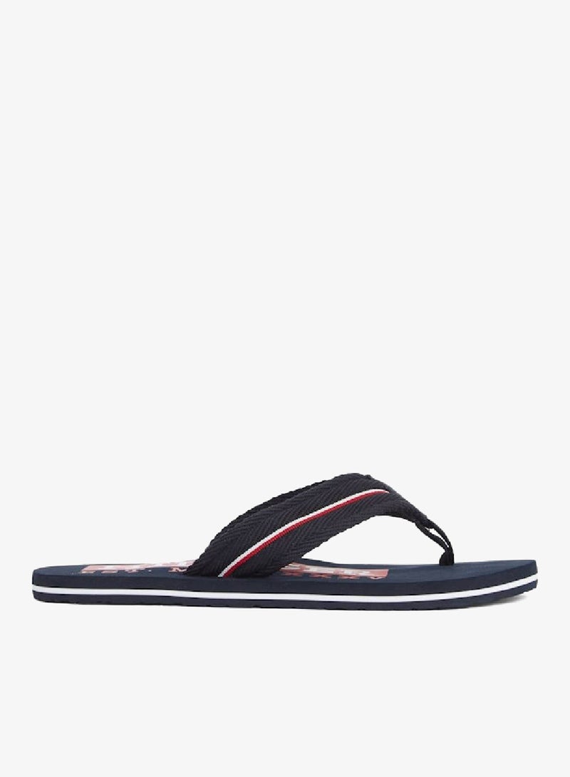 TOMMY HILFIGER Signature Tape Webbing Flip-Flops - Image 1