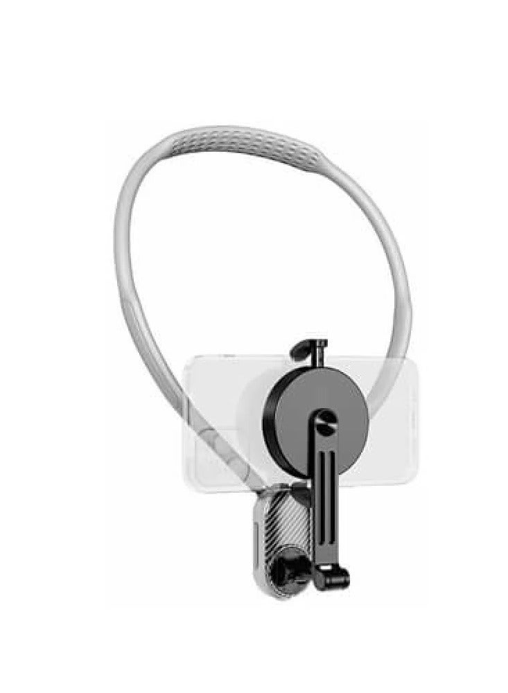 Devon Magnetic Neck Phone Holder; Neck Hanging Mobile Phone Holder; Hands-Free Video & Selfie Shooting for iPhone and Android Phones (Gray) - Image 1