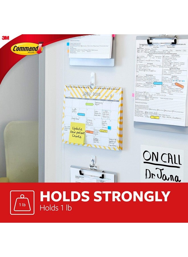 Command 1 Lb Capacity Plastic Utility Hooks For Indoor Use (17002-6Es), Pack Of ( 6 Hooks, 12 Strips) , White - Image 3