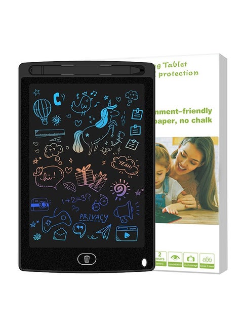8.5 Inch Portable LCD Writing Tablet with Pen for Painting, Graffiti, Writing for Kids - Black