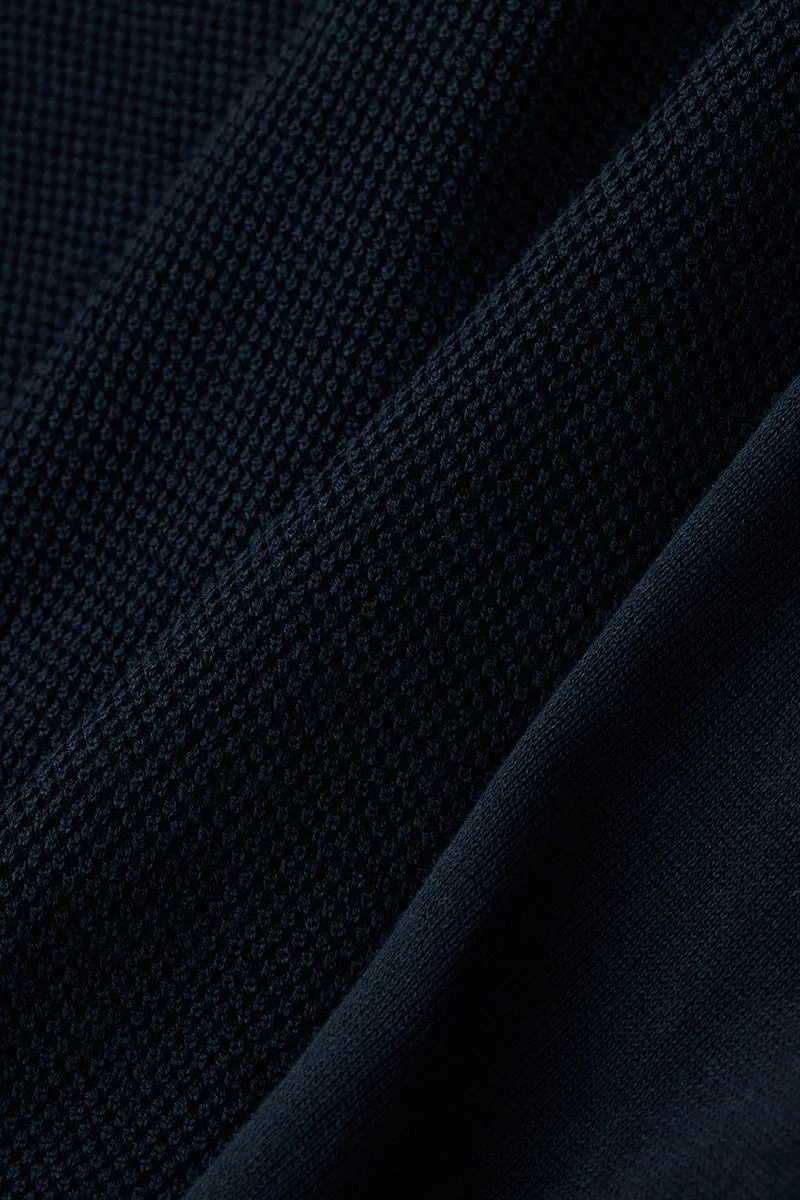 SNITCH Navy Navy Textured Long Sleeve Regular Fit Sweater for Men | Best Price UAE