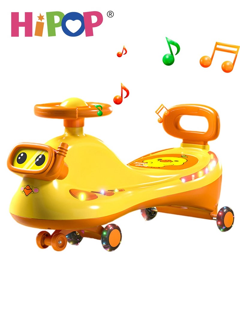 HIPOP Ride on Toys for Kids,Magic Swing Ride on Car,Twist Car with Music and Light,Silent and Anti-Rollover,Children's Riding Toy - Image 1