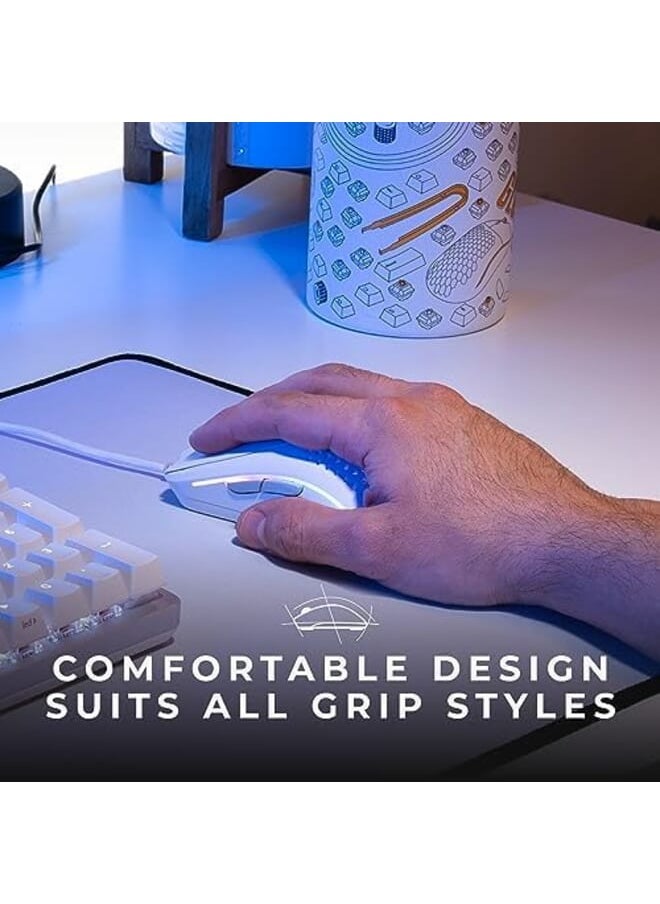 Glorious - Model O 2 Rgb Gaming Mouse 59G Ultralightweight Wired Gaming Mouse 26 000 Dpi Bamf 2.0 Optical Sensor 6 Programmable Buttons Backlit Ergonomic Mouse For Pc And Laptop White - Image 1
