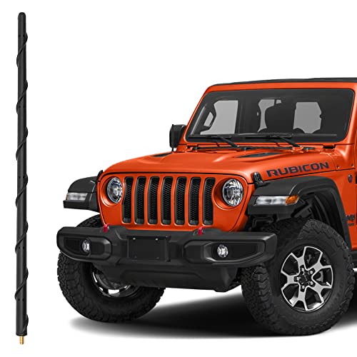 KSaAuto 16 Inch Antenna for 2007-2026 Jeep Wrangler JK JL JKU JLU Gladiator JT, Jeep Exterior Accessories, Jeep Antenna Replacement, Jeep Radio Upgrade Premium Reception - Image 1