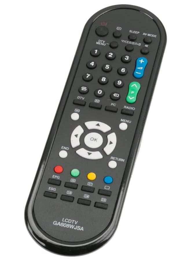 erorex - Replaced Ga608Wjsa Remote Control Fit For Sharp Aquos Led Lcd Tv Lc 19D1E Lc 19D1E Bk Lc 19D1E Wh Lc 24Le210E Lc 24Le220E Lc 32Dh500E Lc 32Dh500S Lc 32Dh510E Lc 32Fh510E Lc 32Fs510E - Image 1