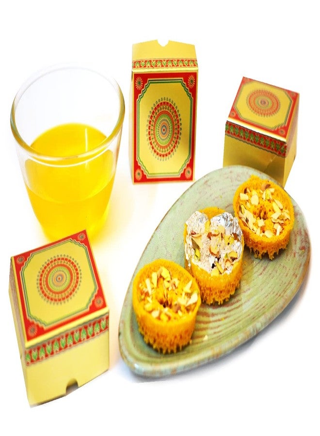 Jaiccha Ghasitaram Gifts Mini Ghevar (Pack of 6) |Sweets|Sweets Gift Pack|Diwali Sweets|Indian Mithai|Diwali Sweets Gift Box| - Image 4