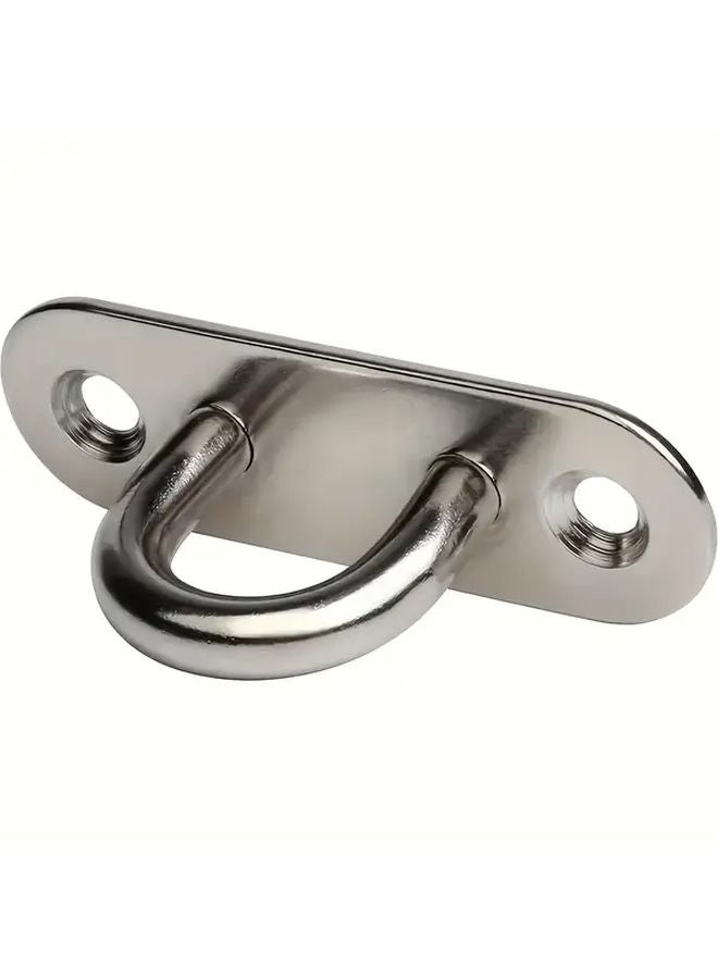 10pcs 304 Stainless Steel Lifting Hook M5 Eye Plate Enclosed Marine Rigging Hardware - Image 5