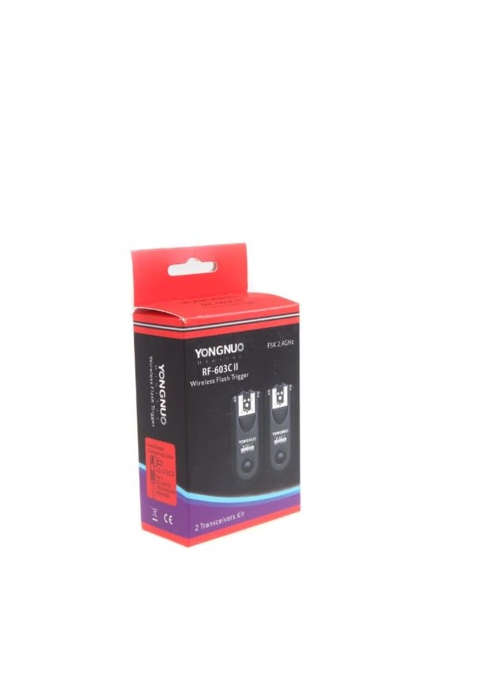 YONGNUO Yongnuo RF-603C II Wireless Flash Trigger Kit for Canon 3-Pin Connection  - Image 4
