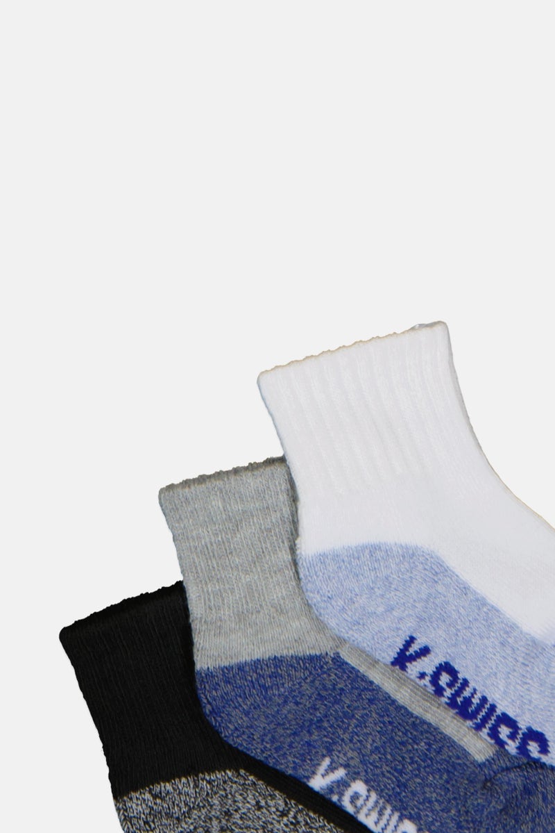 K-SWISS Toddlers Boy 8 Pairs Brand Logo Cushion Ankle Socks, Multicolor - Image 2