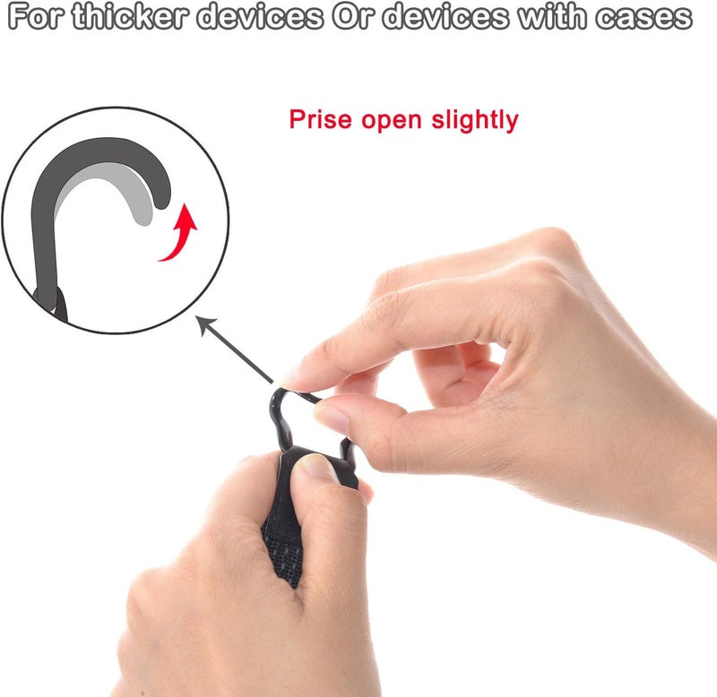 TFY Security Hand Strap Holder Compatible with iPhone 16 Pro Max  15 Plus  14 Pro  1312 Pro  11  XsXRXSE  Galaxy S24  S23  A55  Mate 6050 Pro and More - Image 4