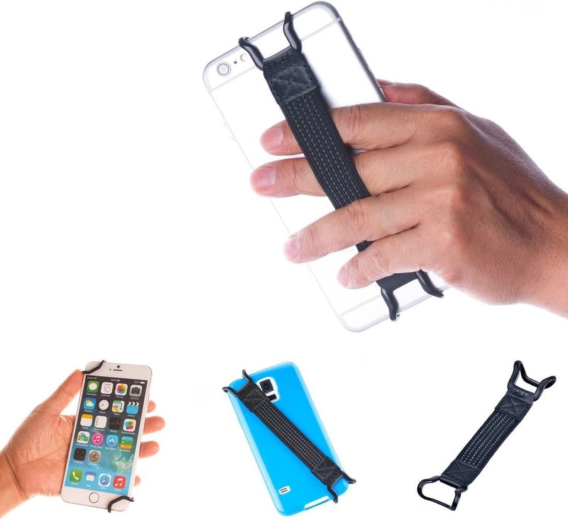 TFY Security Hand Strap Holder Compatible with iPhone 16 Pro Max  15 Plus  14 Pro  1312 Pro  11  XsXRXSE  Galaxy S24  S23  A55  Mate 6050 Pro and More - Image 1