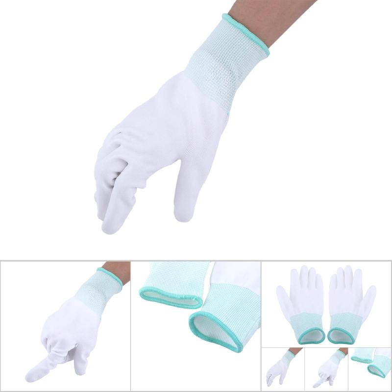 Anti Static Glove M Green: Eco-Friendly Sweat-Absorbing Wear-Resisting Pu Coated Glove - Antiskid Precision Assembly Glove for Electronic Labor & Long-Time Work - Image 5