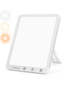 UV-Free Light Therapy Lamp - 10000 Lux Brightness, Touch Control & 5 Adjustable Levels for Mood & Energy Boost
