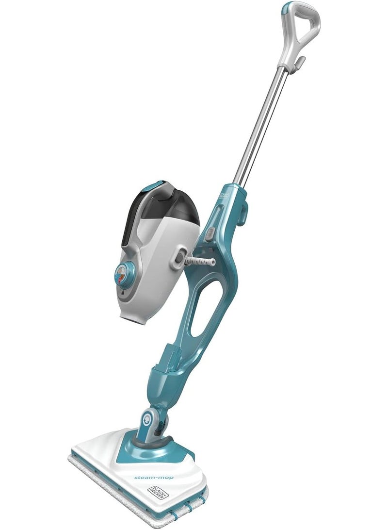 BLACK&DECKER 1600W 500ml Steam Mop 2in1, 8m Cord and 20sec HeatUp Time For Floor, Handheld Mode Kills 99.9% Germs With Super Heated Steam, That Cleanes &Sanitizes  - Image 2