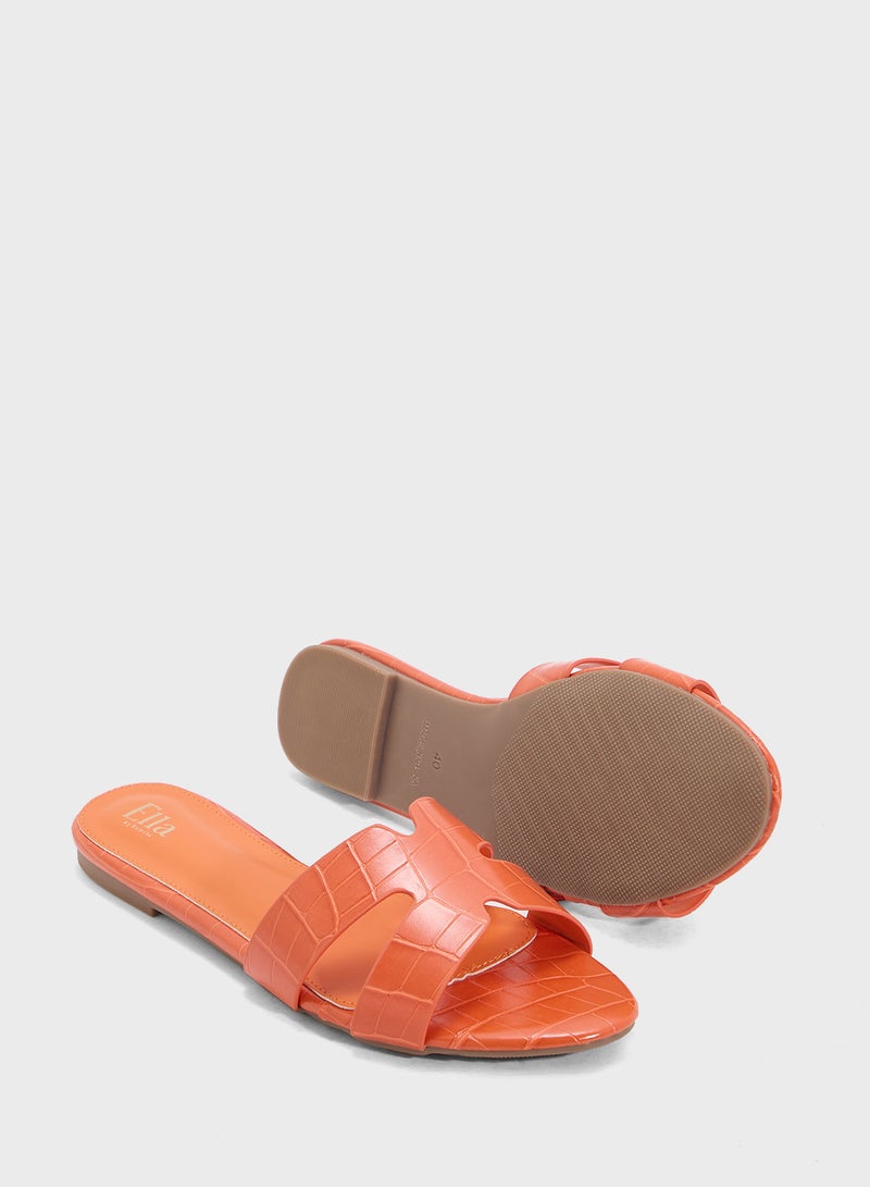 ELLA Ladies Classic Flat Sandal - Image 3