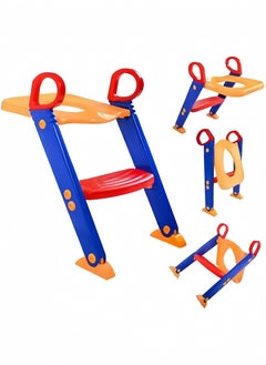 BLOOMING TIME Children's Portable Folding Toilet Toilet Training Ladder Chair, Suitable For Babies Over 12 Months Old  - Image 4