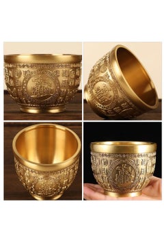Excefore Brass Treasure Bowl, Cornucopia Bowl Treasure Basin Wealth Good Lucky Prosperity Bowl Golden Offering Bowl Money Bowl Home Office Decorations, Housewarming Gifts  - Image 5