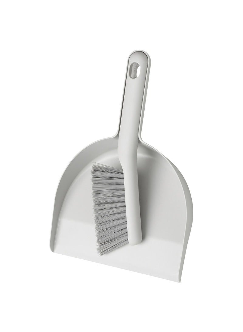 Dust Pan and Brush – Grey | Compact & Easy Storage - Image 1