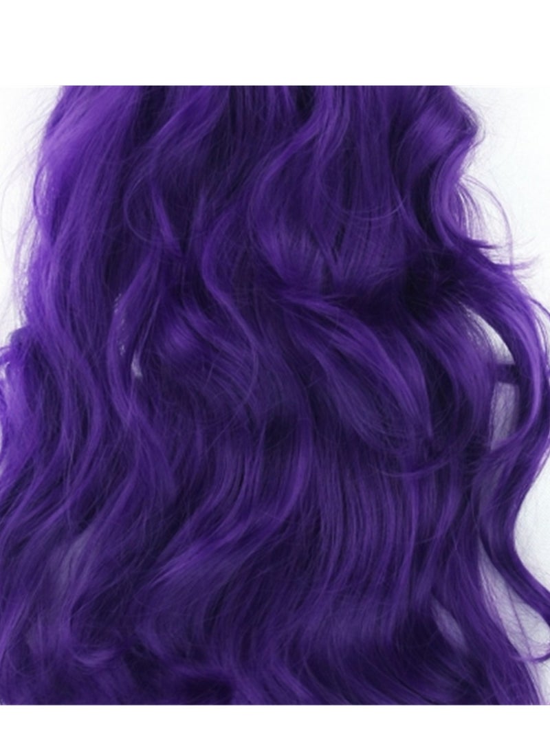 80cm anime long curly hair high temperature silk curly hair cosplay wig costumes dress up wig - Image 4