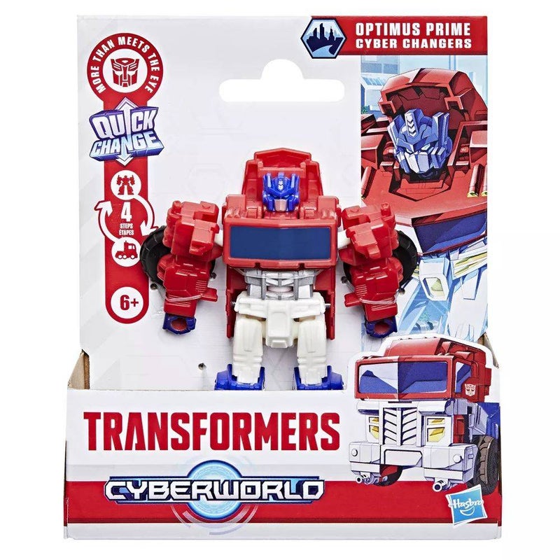 Transformers Cyberworld Optimus Prime Cyber Changers Action Figure (10 cm) - Image 1