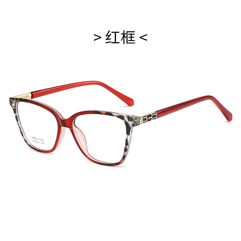 New Women'S Business Glasses Metal Hinge Cat Eye Tr90 Optical Frame Glasses Frame - Image 1