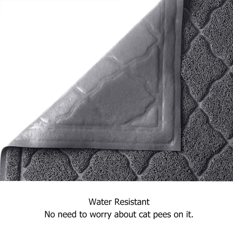 unipaws Cat Litter Trapping Mat, Litter Box Scatter Control Pad, Litter Free Floors and Urine Waterproof, Gentle on Paws, No Phthalate - Image 5