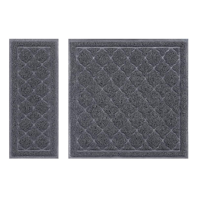 unipaws Cat Litter Trapping Mat, Litter Box Scatter Control Pad, Litter Free Floors and Urine Waterproof, Gentle on Paws, No Phthalate - Image 1