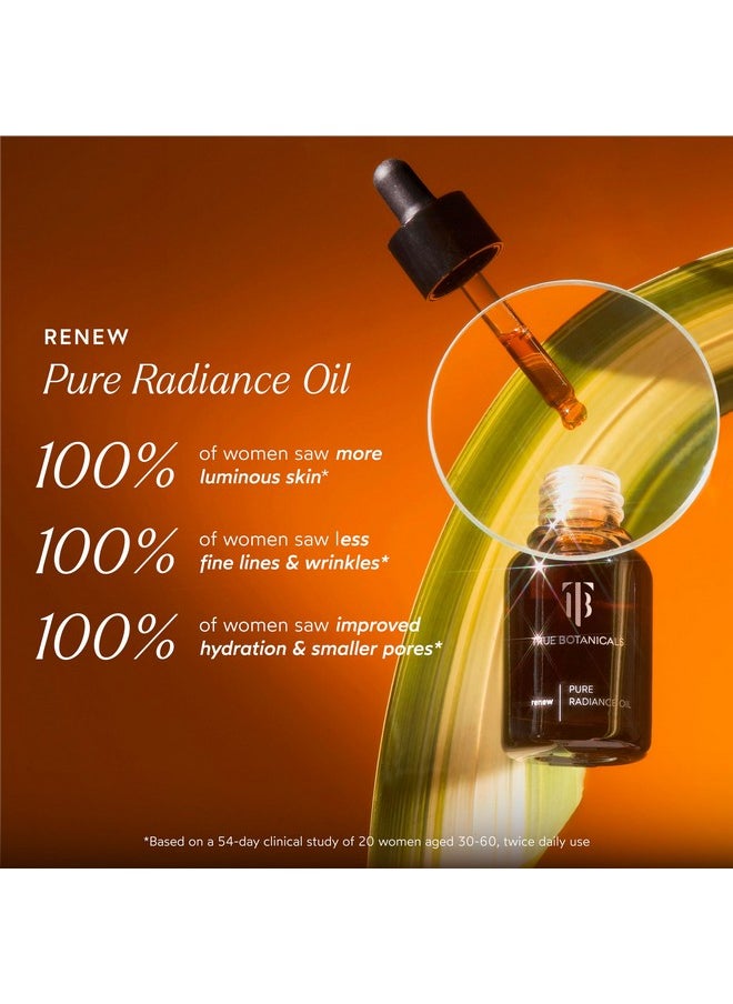 True Botanicals - Renew Pure Radiance Oil Nontoxic Crueltyfree Antiaging Face Oil Hyaluronic Acid Targets Fine Lines & Wrinkles For All Skin Types Made Safe (1 Fl Oz 30 Ml) - Image 1