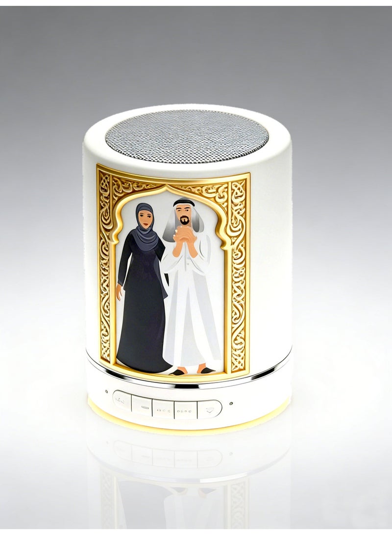 كروني مكبر صوت كروني كيو 1 متعدد الوظائف للقرآن الكريم مزود ببطاقة تي اف وتشغيل ام بي 3 وراديو اف ام وبطارية تدوم 5 ساعات لتعلم الاسلام - Image 2