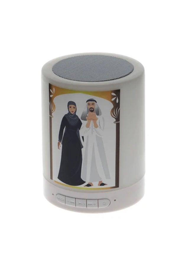 كروني مكبر صوت كروني كيو 1 متعدد الوظائف للقرآن الكريم مزود ببطاقة تي اف وتشغيل ام بي 3 وراديو اف ام وبطارية تدوم 5 ساعات لتعلم الاسلام - Image 4