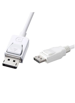 كابل منفذ Display Port DP Male to Male، وهو عبارة عن وصلة صوت/فيديو رقمية، مخصصة للاستخدام بشكل أساسي بين الكمبيوتر وشاشة العرض، أو نظام المسرح المنزلي. يدعم DisplayPort حاليًا معدل بيانات يصل إلى 32.40 جيجابت/ثانية كحد أقصى عبر كابل بطول 3 أمتار، باللون الأبيض - pzsku/Z0ECFA4B06E09E521EA66Z/45/_/1738843023/56e0c474-48da-4dfb-93fa-c7d04cf3e1e2
