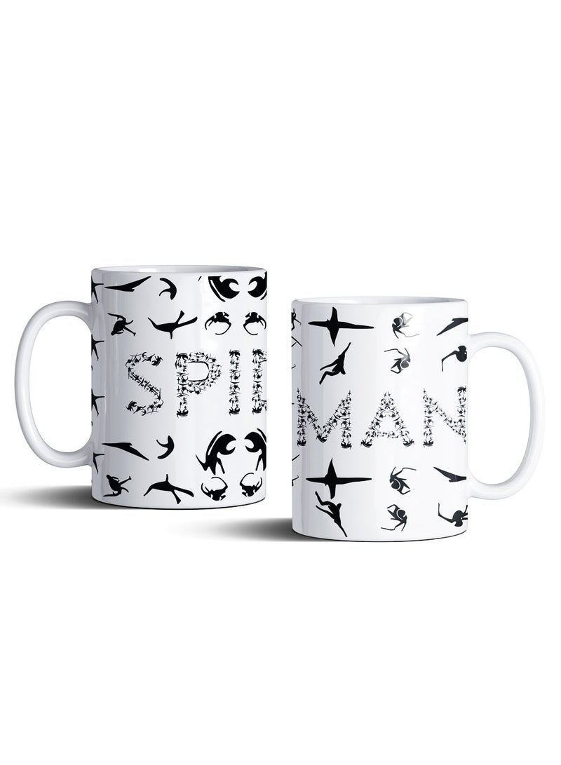 إم إي سي كوب قهوة مارفل سبايدرمان أبيض، 11 أونصة - Image 1