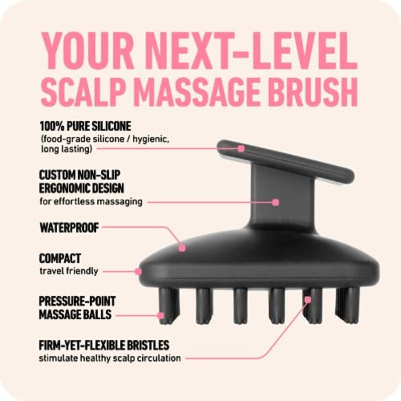 Scalp Scrubber - Hair Massager Shampoo Brush for Healthy Roots - Silicone Scrubber for Hair Growth and Dandruff Removal - Waterproof Exfoliator - Image 4