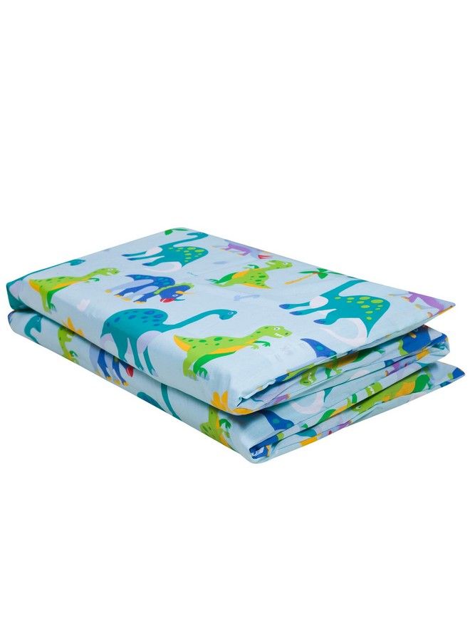 Wildkin Kids Nap Mat Cover For Boys & Girls Sewnin Flap Design Rest Mat Cover Perfect For Preschool And Daycare Fits Our Vinyl Nap Mat Up To 1.5 Inches Including Basic Sleep Mat (Dinosaur Land) - Image 1