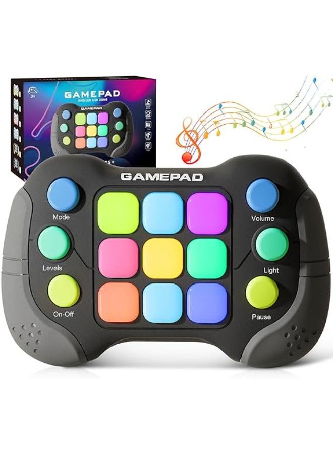 Gamepad Electric Handheld Game Console Toys for Ages 8-13, Portable Quick Push Game Fidget Toys, Sensory Toy Travel Games Controller for Kids Teen Adults, Student Gift, Back to School