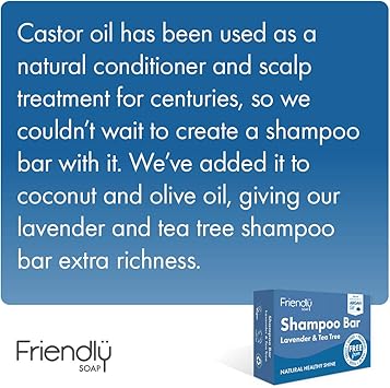 Friendly Soap Handmade Natural Lavender Tea Tree Shampoo Bar Antibacterial Rich Nourishing 95g - Image 5