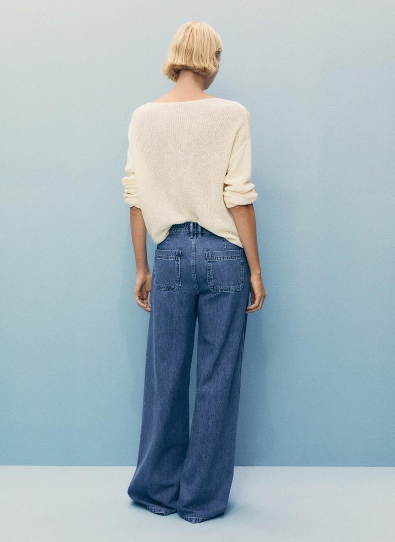 MANGO Wideleg With Pockets Jeans  - Image 2