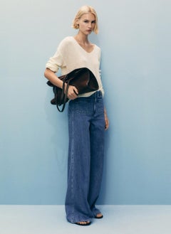 MANGO Wideleg With Pockets Jeans  - Image 3