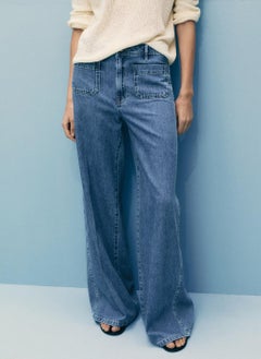MANGO Wideleg With Pockets Jeans  - Image 1