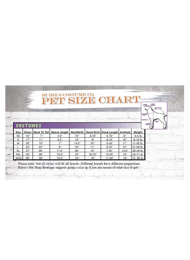 RUBIE'S Walking Teddy Bear Pet Suit, X-Small