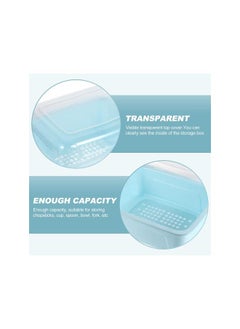 WYBOT Baby Bottle Storage Box Kitchen Drain Rack Dish Drying Rack Bowl Chopsticks Drainer Holder Dishes Organizer Tableware with Lid Cover for Restaurant Kitchen Home  - Image 2