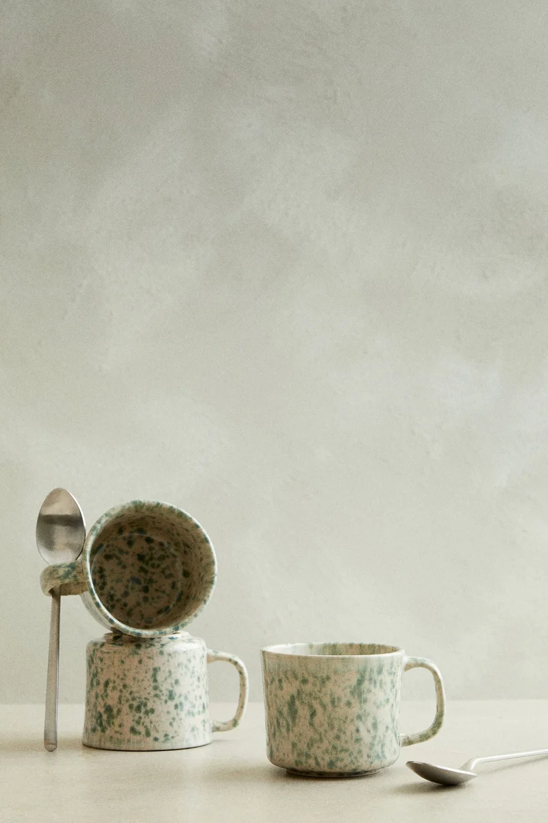 اتش اند ام كوب تفاعلي من الفخار المصقول