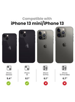 for iPhone 13 mini/iPhone 13 Camera Lens Protector, 9H Tempered Glass Camera Cover Screen Protector Metal Individual Ring for iPhone 13mini 5.4 inch / iPhone13 6.1 inch 2021 - pzsku/Z0ED028D58371BD05FEB6Z/45/_/1686735443/562772d4-faff-4224-8b73-e66aecda4613