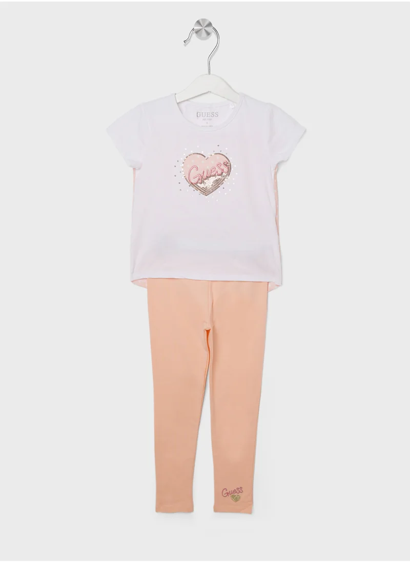 GUESS Infant Logo T-Shirt & Leggings Set