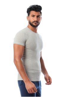 DICE Round Neck Undershirt - Gray  - Image 3