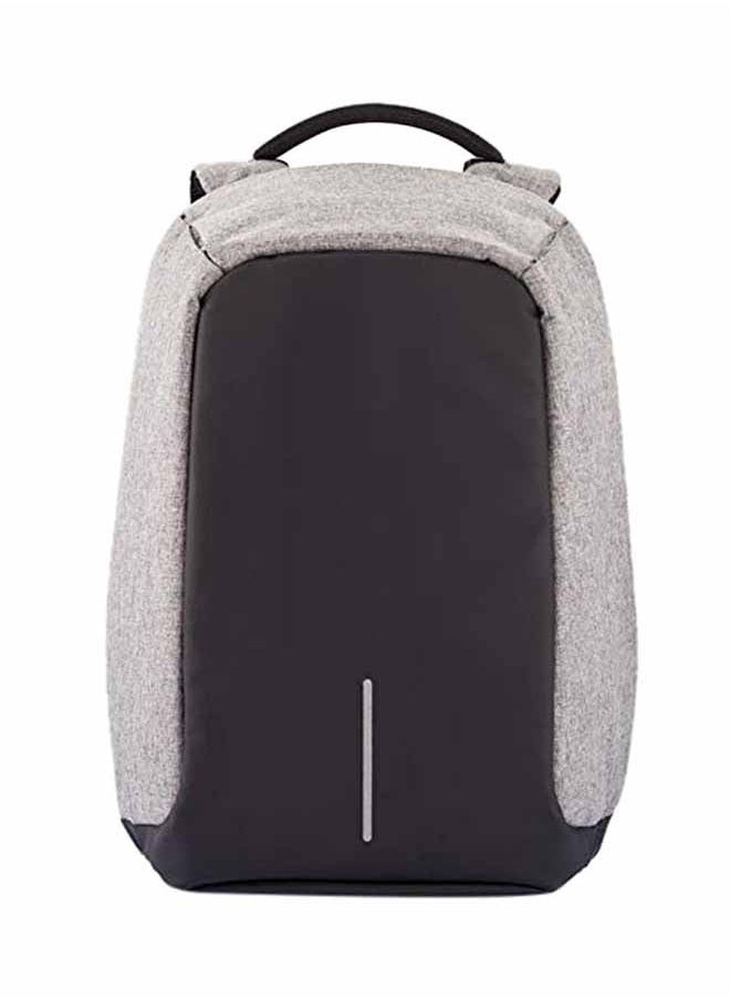 NIBEMINENT Anti-theft Notebook Backpack With USB Charger Port Black/Grey  - Image 1