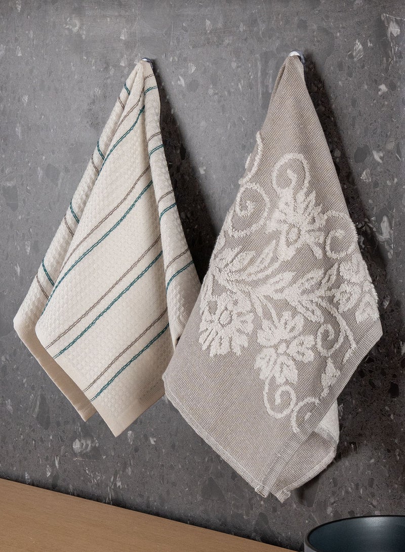 ZYMTA Cotton Dish Towels | 30x50 cm Lint-Free Kitchen Towel for Drying, Cleaning & Everyday Use - Image 1