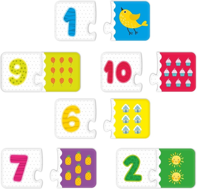 Webby Counting Numbers 2 Pieces Learning Pack Jigsaw Puzzle, Montessori Early Educational Pre School Puzzle Toys for 3+ Years Kid - Image 4